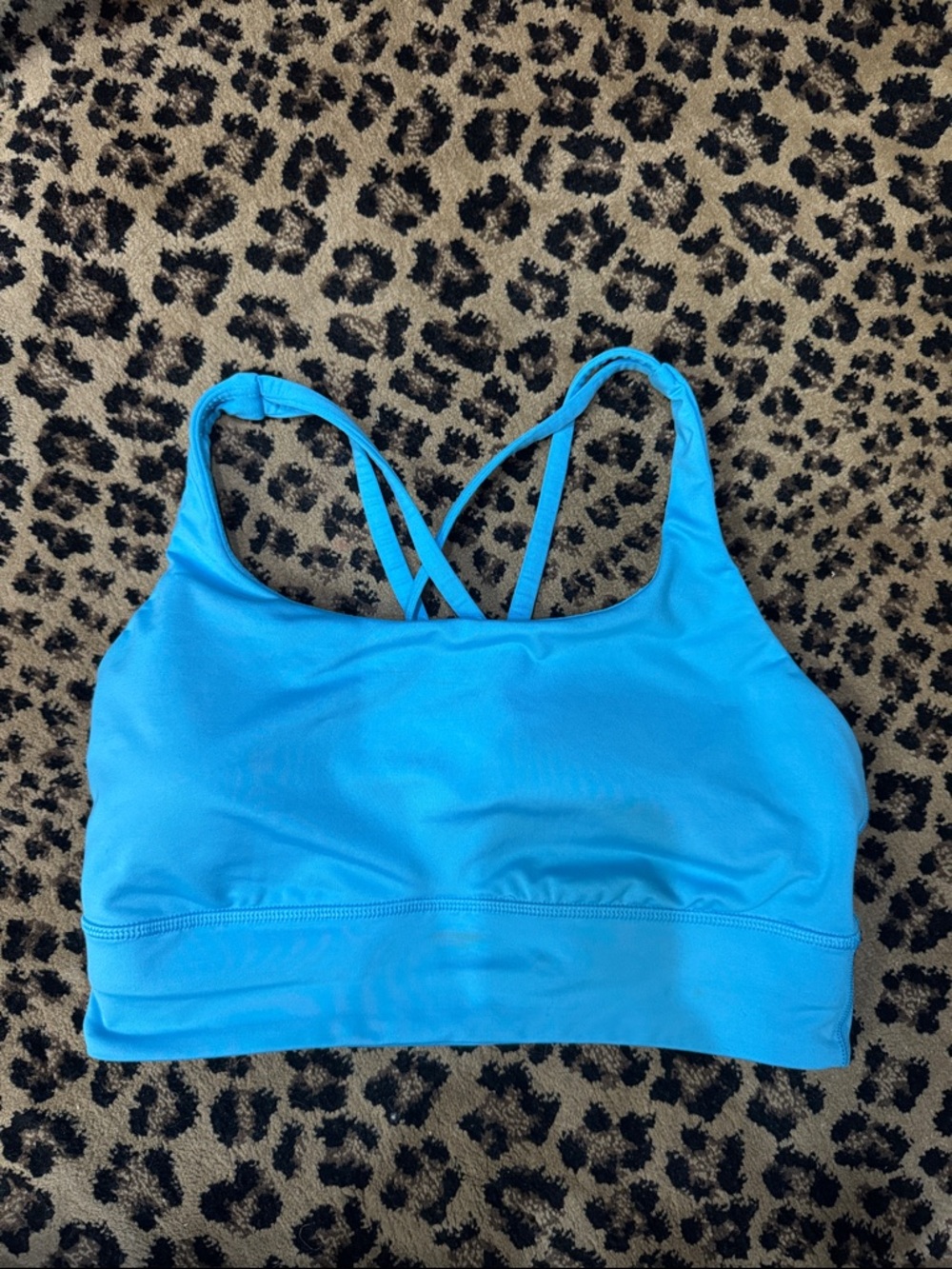 lululemon athletica Light Blue Strappy Low-Impact Sports Bra